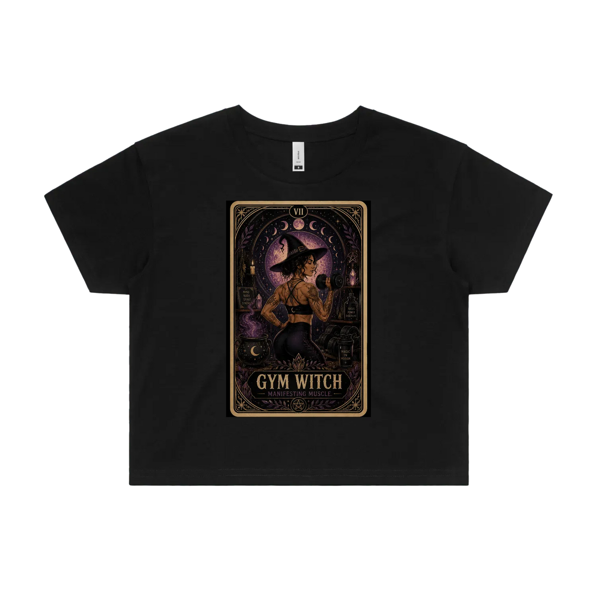 Black front flat lay